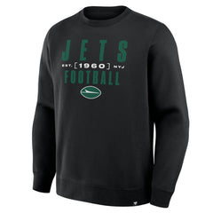 New York Jets Powerful Throw Legacy Pullover Sweatshirt - Black for sale