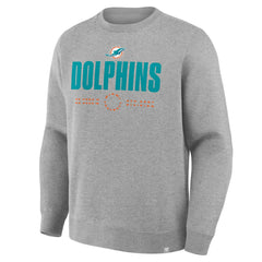 Miami Dolphins Direct Handoff Legacy Pullover Sweatshirt - Heather Gray on sale
