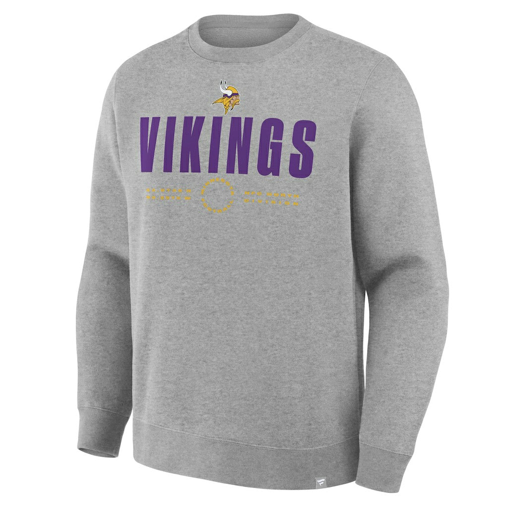 Minnesota Vikings Direct Handoff Legacy Pullover Sweatshirt - Heather Gray discount
