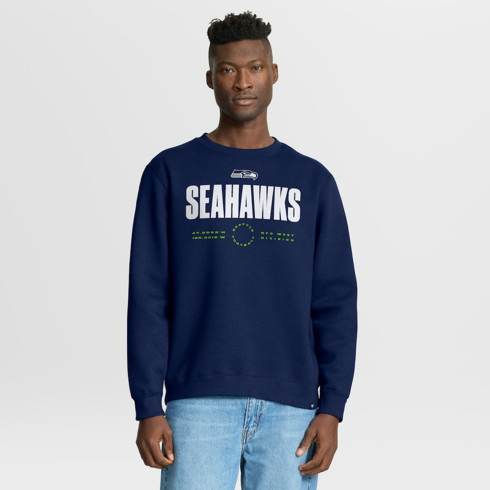 Seattle Seahawks Direct Handoff Legacy Pullover Sweatshirt - College Navy on sale