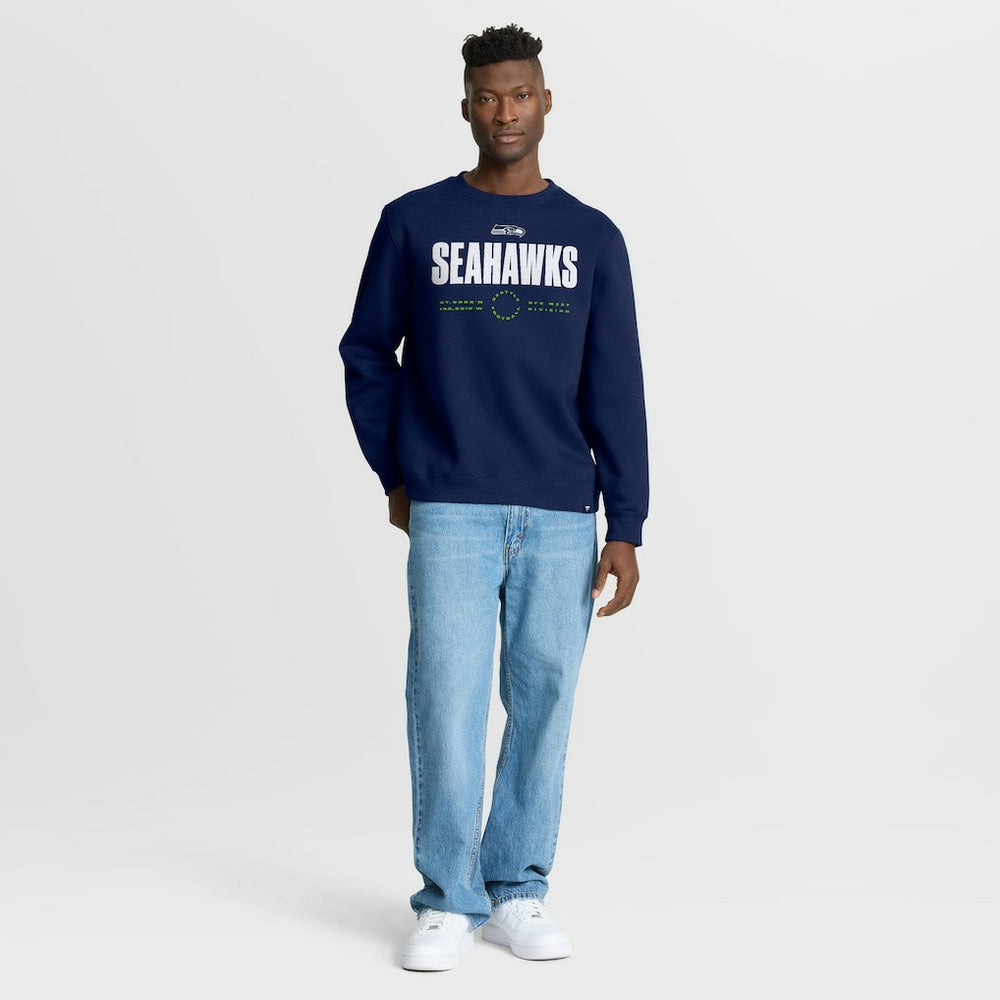 Seattle Seahawks Direct Handoff Legacy Pullover Sweatshirt - College Navy on sale