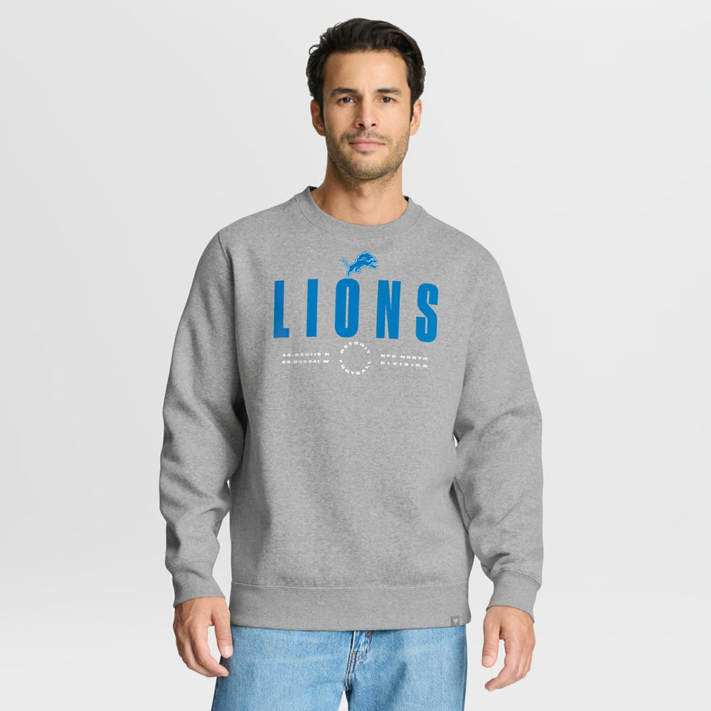 Detroit Lions Direct Handoff Legacy Pullover Sweatshirt - Heather Gray discount