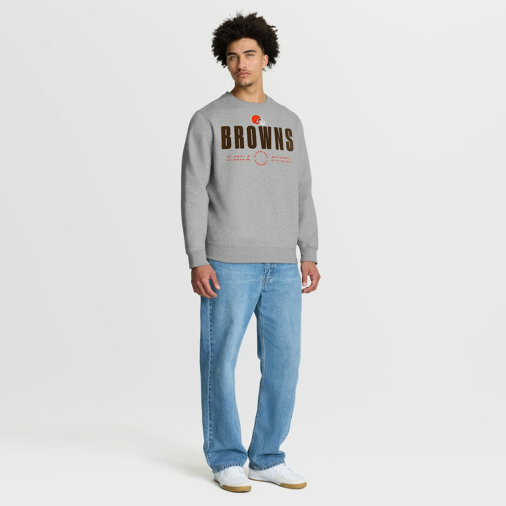Cleveland Browns Direct Handoff Legacy Pullover Sweatshirt - Heather Gray for sale