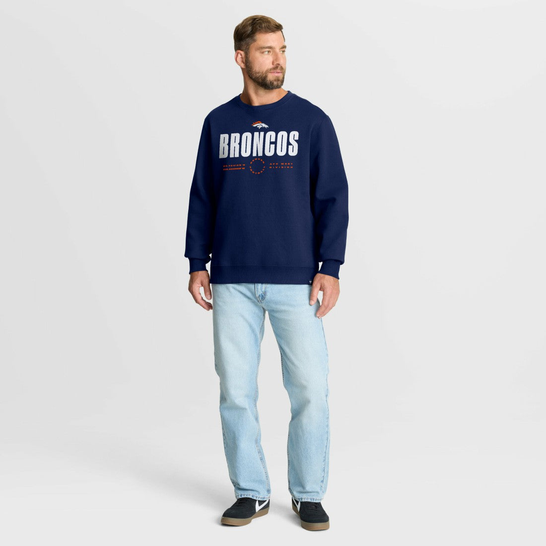 Denver Broncos Direct Handoff Legacy Pullover Sweatshirt - Navy for sale