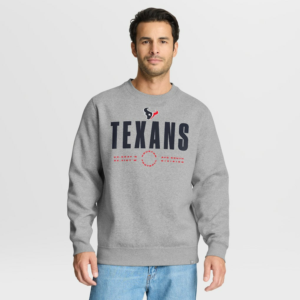 Houston Texans Direct Handoff Legacy Pullover Sweatshirt - Heather Gray for sale