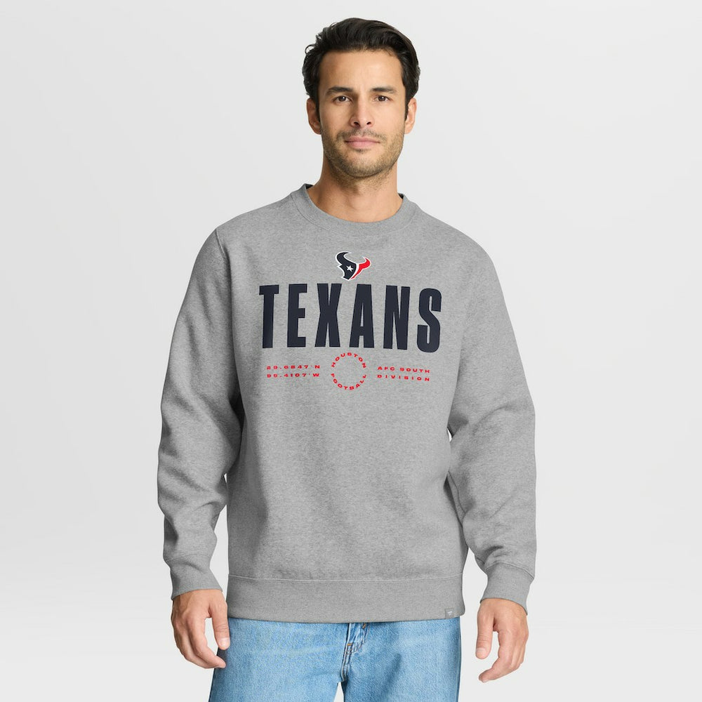 Houston Texans Direct Handoff Legacy Pullover Sweatshirt - Heather Gray for sale