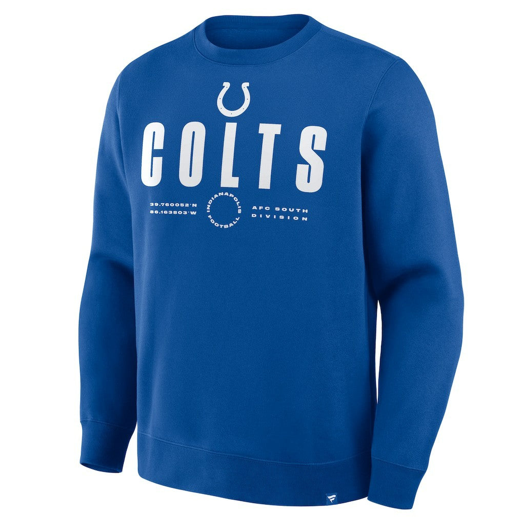 Indianapolis Colts Direct Handoff Legacy Pullover Sweatshirt - Royal on sale