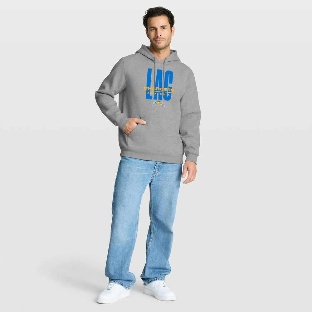 Los Angeles Chargers Right Tackle Legacy Pullover Hoodie - Heather Gray for sale