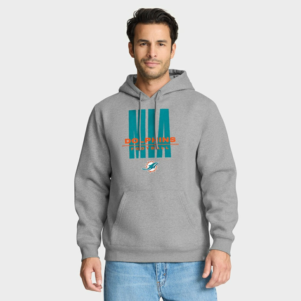 Miami Dolphins Right Tackle Legacy Pullover Hoodie - Heather Gray online