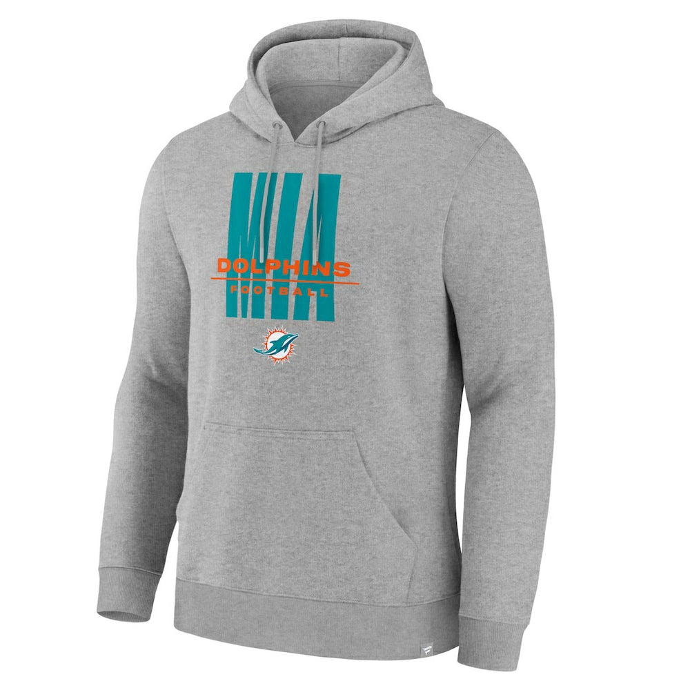 Miami Dolphins Right Tackle Legacy Pullover Hoodie - Heather Gray online