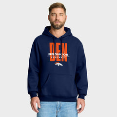 Denver Broncos Right Tackle Legacy Pullover Hoodie - Navy outlet
