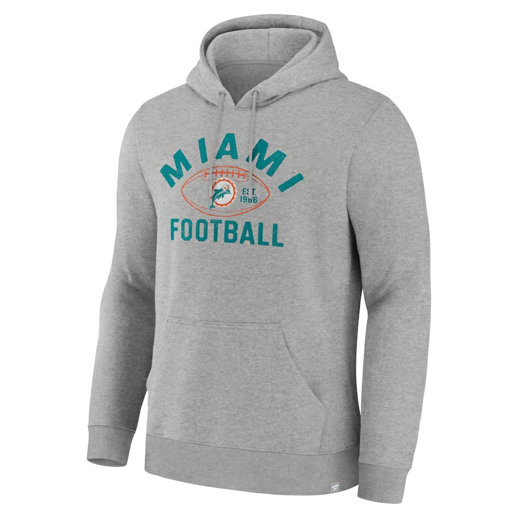 Miami Dolphins Fumblerooski Legacy Pullover Hoodie - Heather Gray cheap