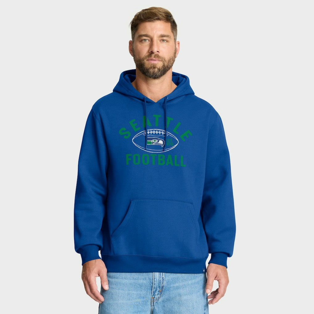 Seattle Seahawks Fumblerooski Legacy Pullover Hoodie - Royal on sale