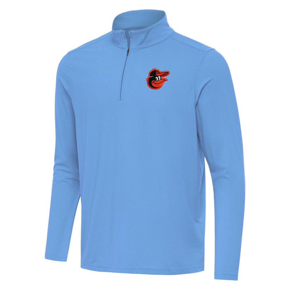 Baltimore Orioles Antigua Intent Quarter-Zip Top Powder Blue