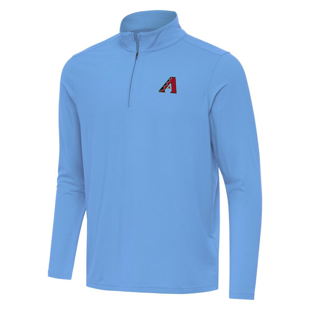 Arizona Diamondbacks Antigua Intent Quarter-Zip Top Powder Blue