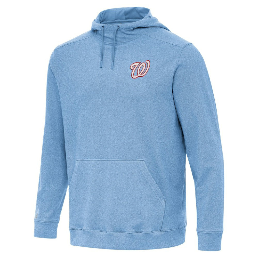 Washington Nationals Antigua Cloud Pullover Hoodie Heather Powder Blue