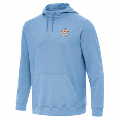 Houston Astros Antigua Cloud Pullover Hoodie Heather Powder Blue