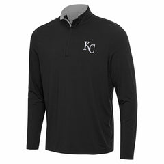 Kansas City Royals Antigua Content Quarter-Zip Top Black