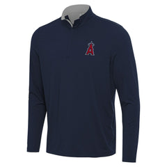 Los Angeles Angels Antigua Content Quarter-Zip Top Navy