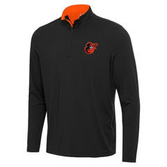 Baltimore Orioles Antigua Content Quarter-Zip Top Black