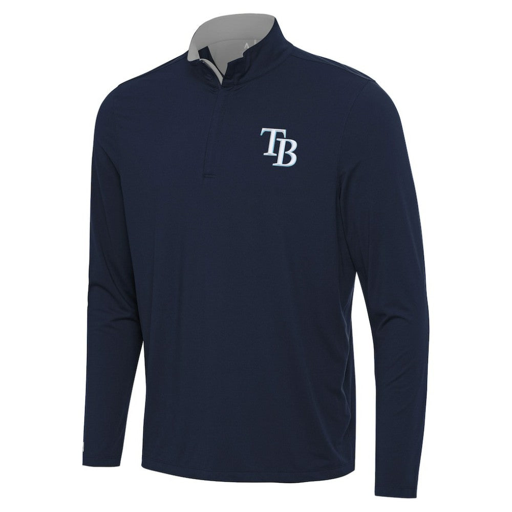 Tampa Bay Rays Antigua Content Quarter-Zip Top Navy