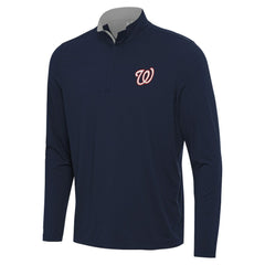 Washington Nationals Antigua Content Quarter-Zip Top Navy