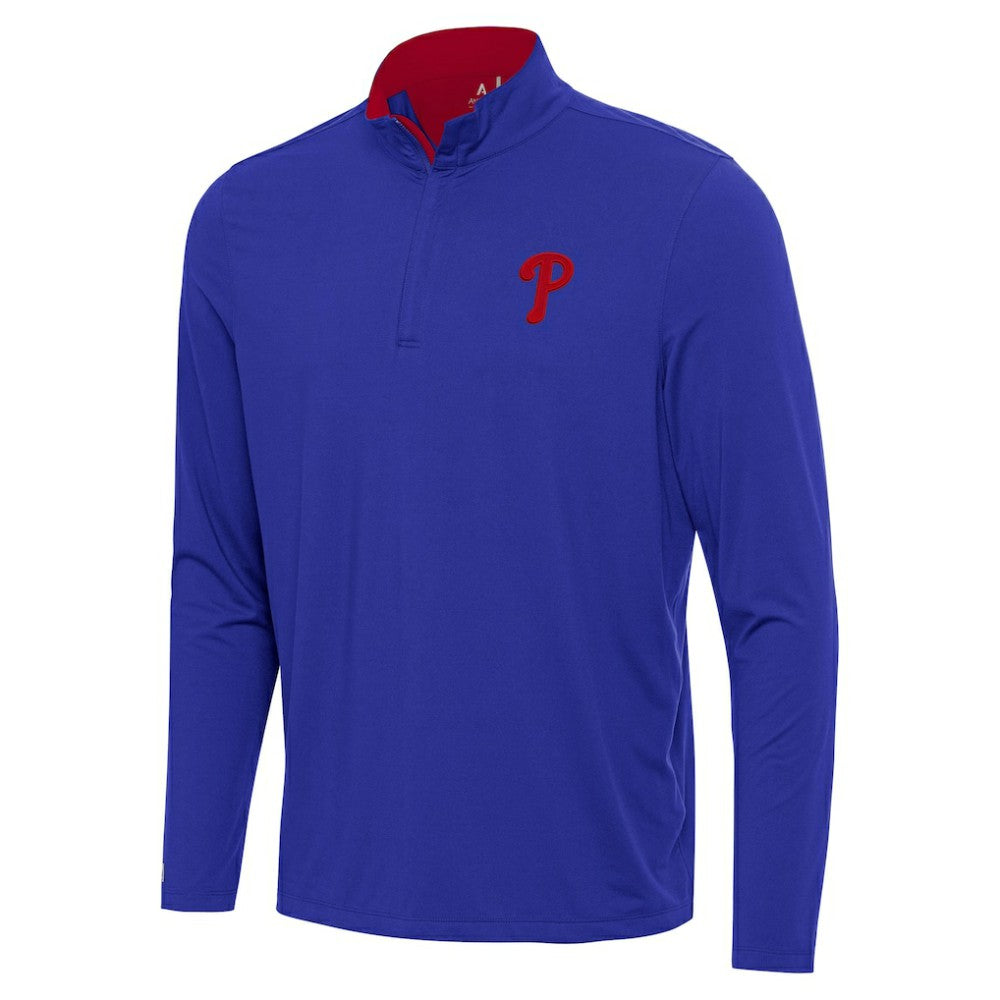 Philadelphia Phillies Antigua Content Quarter-Zip Top Royal