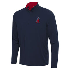 Los Angeles Angels Antigua Content Quarter-Zip Top Navy