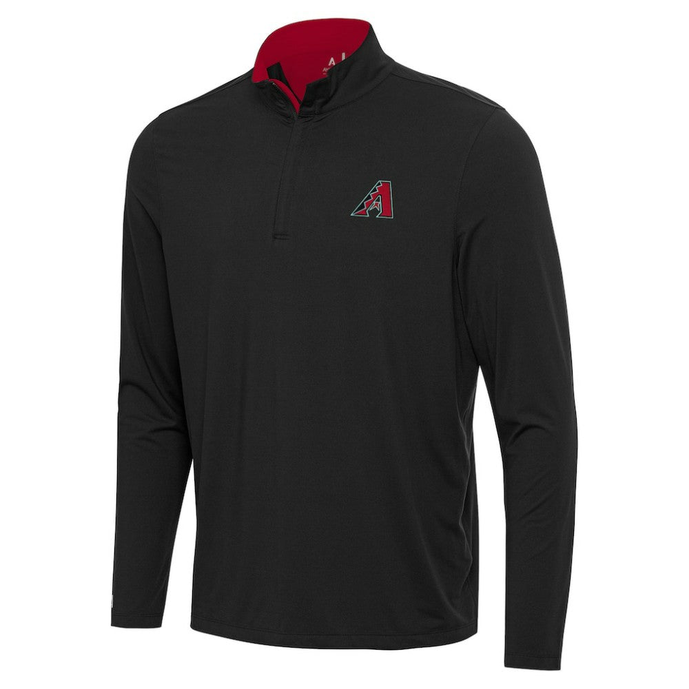 Arizona Diamondbacks Antigua Content Quarter-Zip Top Black