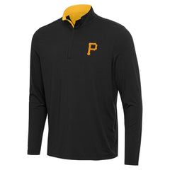 Pittsburgh Pirates Antigua Content Quarter-Zip Top Black