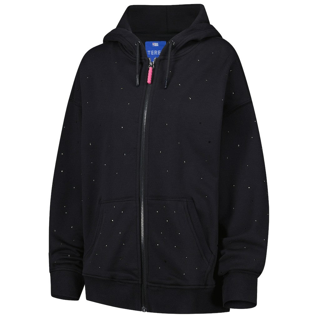 Boston Celtics Terez Women's Oversized Allover Gemstone Full-Zip Hoodie - Black online