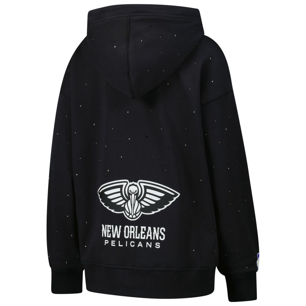 New Orleans Pelicans Terez Women's Oversized Allover Gemstone Full-Zip Hoodie - Black online