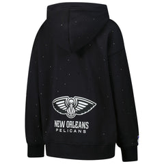 New Orleans Pelicans Terez Women's Oversized Allover Gemstone Full-Zip Hoodie - Black online