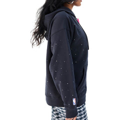 Golden State Warriors Terez Women's Oversized Allover Gemstone Full-Zip Hoodie sale - Black on sale