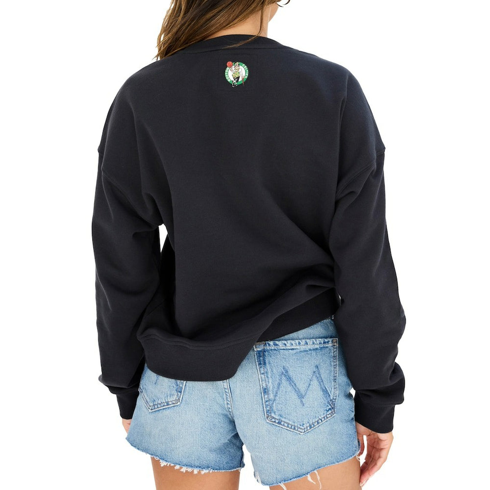 Boston Celtics Terez Women's Gemstone Logo Pullover Sweatshirt - Black for sale