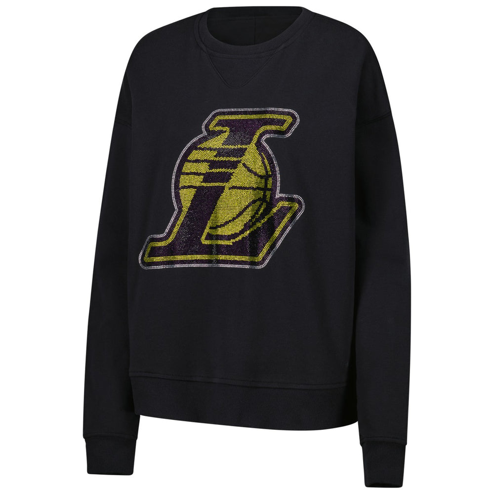 Los Angeles Lakers Terez Women's Gemstone Logo Pullover Sweatshirt - Black shop