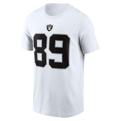 Brock Bowers Las Vegas Raiders Name & Number T-Shirt - White for sale