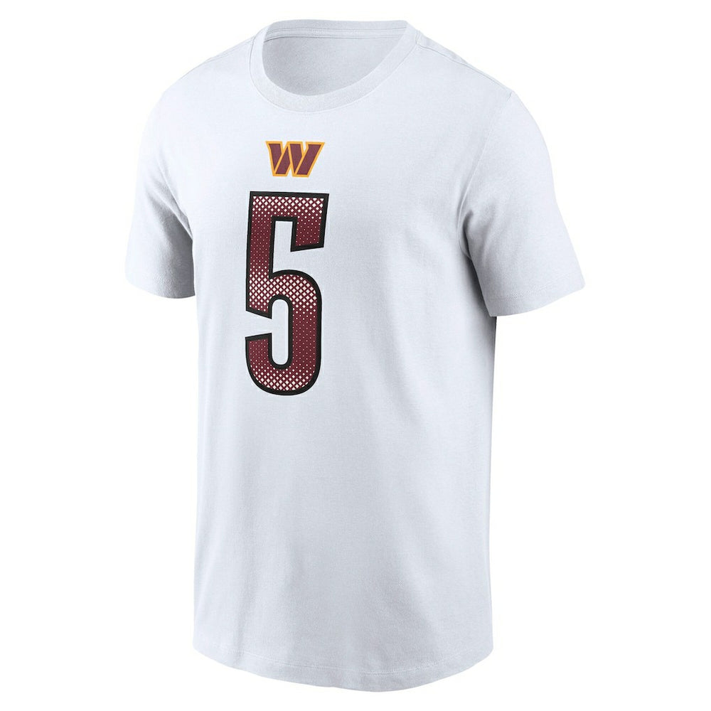 Jayden Daniels Washington Commanders Name & Number T-Shirt - White online
