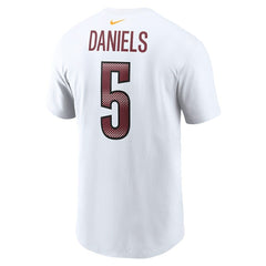 Jayden Daniels Washington Commanders Name & Number T-Shirt - White online