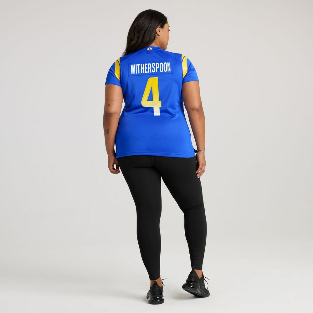 Ahkello Witherspoon Los Angeles Rams Women's Team Game Jersey - Royal for sale