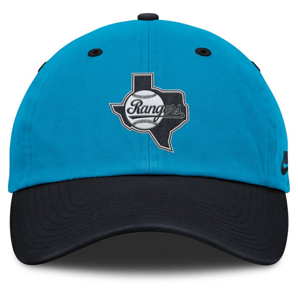 Texas Rangers Neon 90s Club Adjustable Hat Blue/Navy