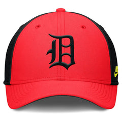 Detroit Tigers Neon 90s Rise SwooshFlex Hat Crimson/Black
