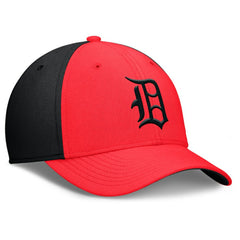 Detroit Tigers Neon 90s Rise SwooshFlex Hat Crimson/Black