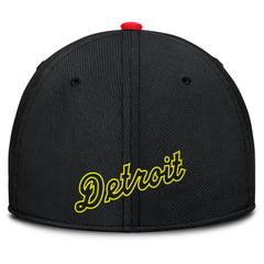 Detroit Tigers Neon 90s Rise SwooshFlex Hat Crimson/Black
