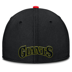 San Francisco Giants Neon 90s Rise SwooshFlex Hat Crimson/Black