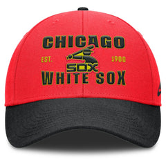 Chicago White Sox Neon 90s Rise Adjustable Hat Crimson/Black