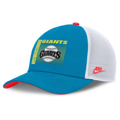 San Francisco Giants Neon 90s Rise Structured Performance Adjustable Trucker Hat Blue