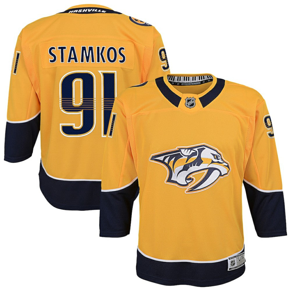 Steven Stamkos Nashville Predators Youth Home Premier Player Jersey - Gold Jerseys