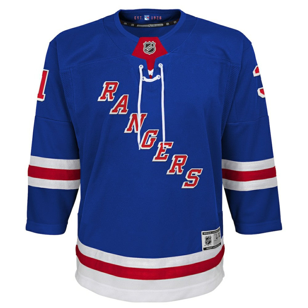 Igor Shesterkin New York Rangers Youth Home Premier Player Jersey - Blue Jerseys