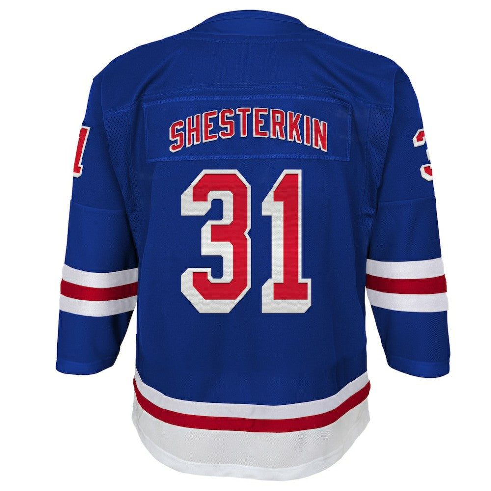 Igor Shesterkin New York Rangers Youth Home Premier Player Jersey - Blue Jerseys
